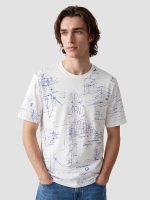 Crew Neck Printed Jersey Men's T-Shirt - Image 2