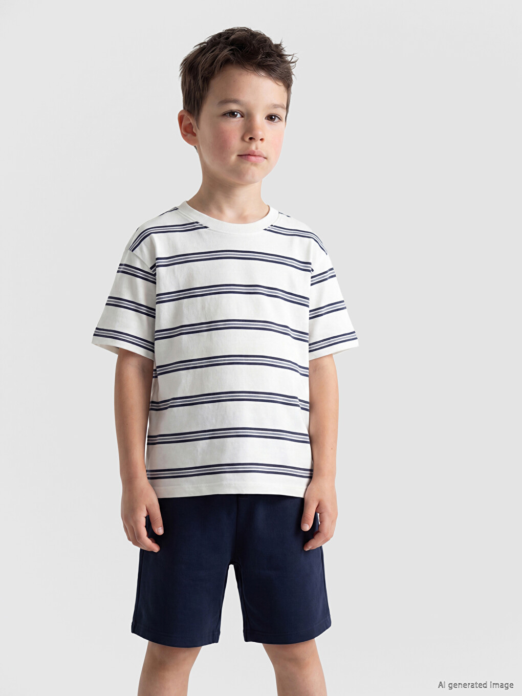 l_20261-s6a702z1-lfc-116-21_a.jpg Striped Boys' Shorts Set - Image 1
