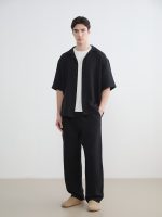 Loose Fit Camp Collar Muslin Men's Shirt - Image 3