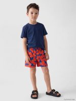Elasticated Waist Printed Boys' Swimming Shorts - Image 2