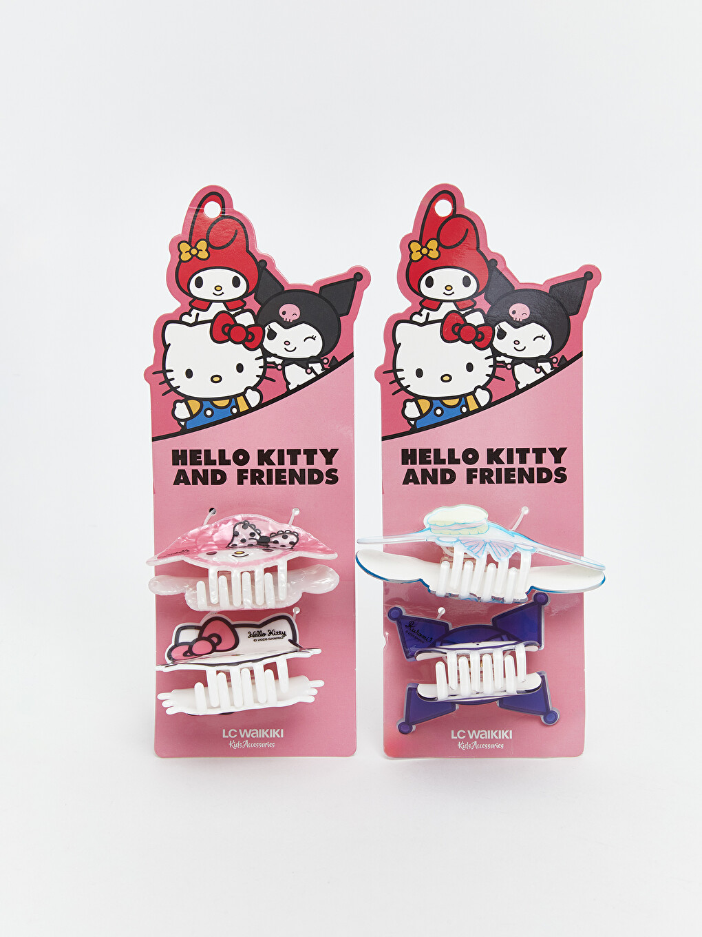 l_20261-s6ac48z4-qbc_a.jpg Hello Kitty Printed Girl Hair Clip 2 Pack - Image 1