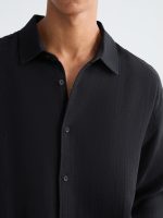 Regular Fit Textured Men's Shirt - Image 3