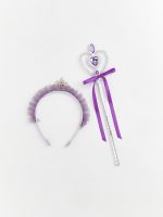 Kuromi Printed Girl's Wand and Crown