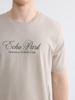 Crew Neck Manhattan Printed Men's T-Shirt - Image 3