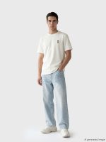 Crew Neck Bear Teddy Embroidered Men's T-Shirt - Image 2
