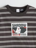 Striped Sonic Printed Boys' T-Shirt - Image 2