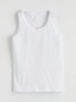 Crew Neck Girls' Vest 2 Pack - Image 2