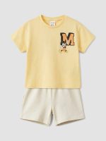 Mickey Mouse Printed Baby Boys' T-Shirt and Shorts - Image 2
