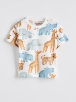 Animal Print Baby Boys' T-Shirt and Shorts - Image 3