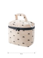 Bow Pattern Makeup Bag - Image 4