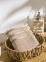 Patterned Cotton Face Towel 50x80 cm - Image 2