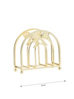 Bow-Embellished Metal Napkin Holder - Image 4