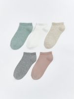 Women's Plain Trainer Socks 5-Pack
