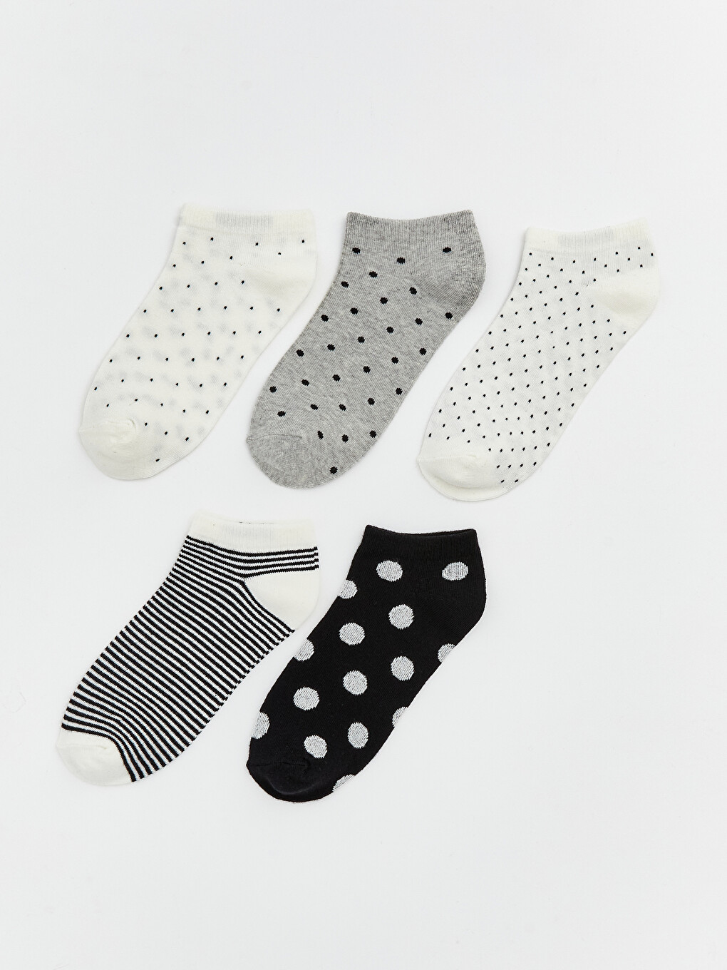 Polka Dot Women's Trainer Socks 5-Pack