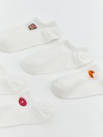 Patterned Women's Sneaker Socks 5-Pack - Image 2
