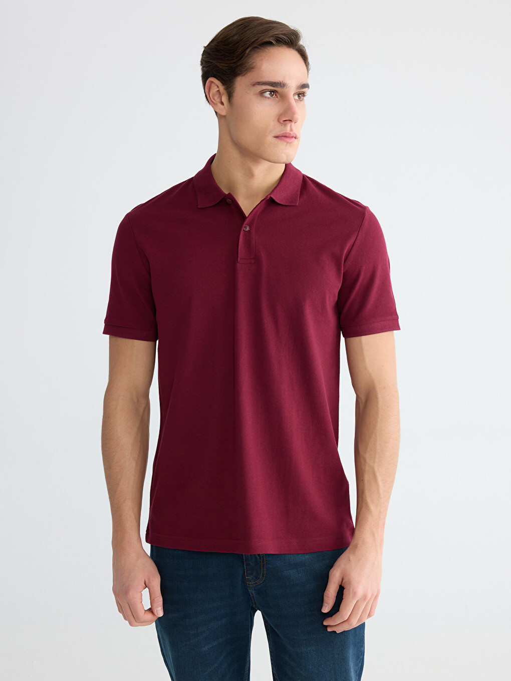Polo Collar Pique Men's T-Shirt