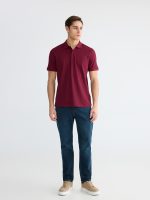Polo Collar Pique Men's T-Shirt - Image 2