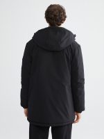 Standard Fit Hooded Men's Coat - Image 5