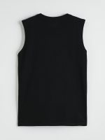 Crew Neck Men's Sleeveless T-Shirt - Image 7