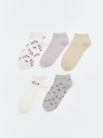 Floral Women's Trainer Socks 5 Pack
