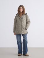 Hooded Oversize Women's Puffer Coat - Image 2