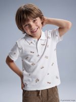 Polo Neck Printed Boys' T-Shirt - Image 2