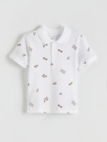 Polo Neck Printed Boys' T-Shirt - Image 3