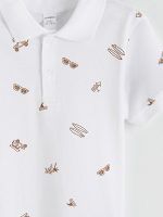 Polo Neck Printed Boys' T-Shirt - Image 5
