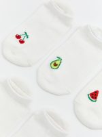 Fruit Printed Women's Trainer Socks 5-Pack - Image 2