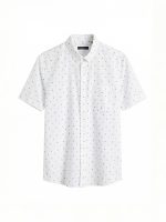Patterned Regular Fit Men's Poplin Shirt - Image 5