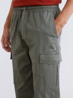 Regular Fit Gabardine Men's Cargo Trousers - Image 4