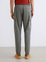Regular Fit Gabardine Men's Cargo Trousers - Image 5