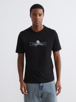 Crew Neck Printed Jersey Men's T-Shirt