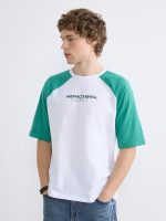 Crew Neck Color Block Men's T-Shirt