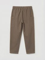 Elastic Waist Linen Blend Boys' Trousers - Image 3