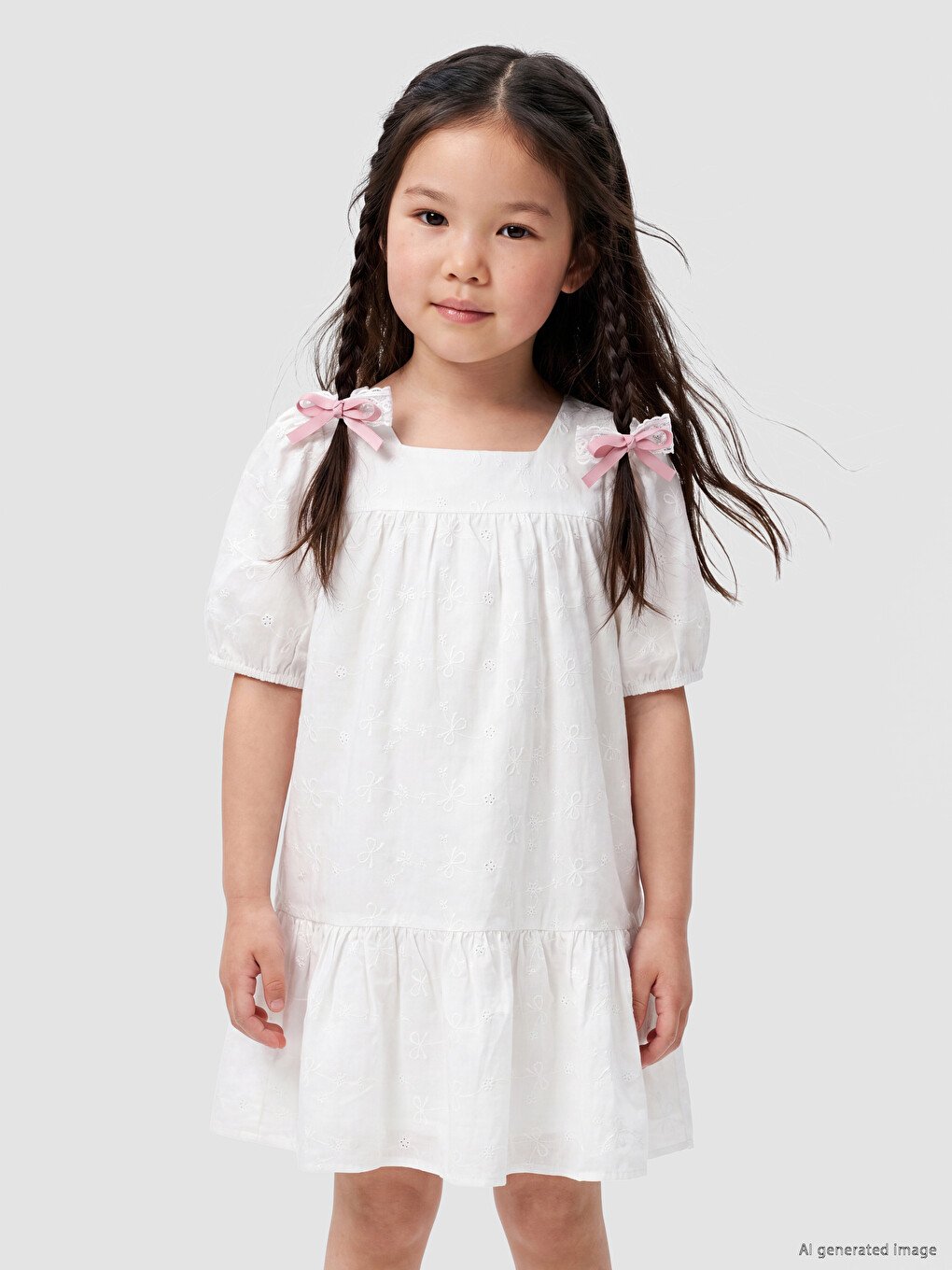 Patterned Girls' Jersey Dress