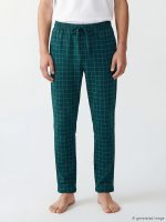 Regular Fit Plaid Men's Pyjama Bottoms - Image 2