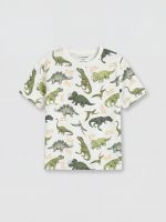 Dinosaur Print Boys' T-Shirt and Shorts - Image 4