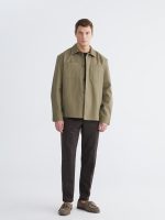 Men's Regular Fit Gabardine Shirt Jacket - Image 2