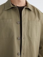 Men's Regular Fit Gabardine Shirt Jacket - Image 3