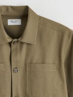 Men's Regular Fit Gabardine Shirt Jacket - Image 6
