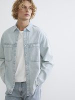 Relaxed Fit Men's Denim Shirt