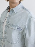 Relaxed Fit Men's Denim Shirt - Image 3