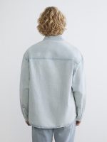 Relaxed Fit Men's Denim Shirt - Image 4