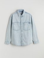 Relaxed Fit Men's Denim Shirt - Image 5