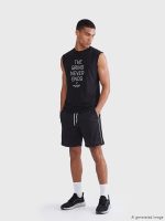 Crew Neck Printed Men's Sleeveless T-Shirt - Image 2