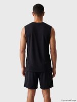 Crew Neck Printed Men's Sleeveless T-Shirt - Image 4