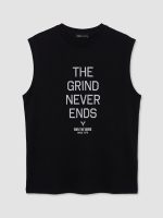 Crew Neck Printed Men's Sleeveless T-Shirt - Image 5