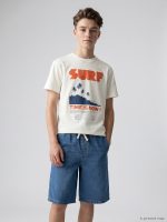 Slogan Printed Crew Neck Boys' T-Shirt