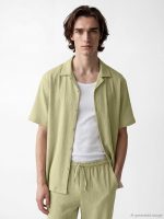 Regular Fit Camp Collar Men's Shirt